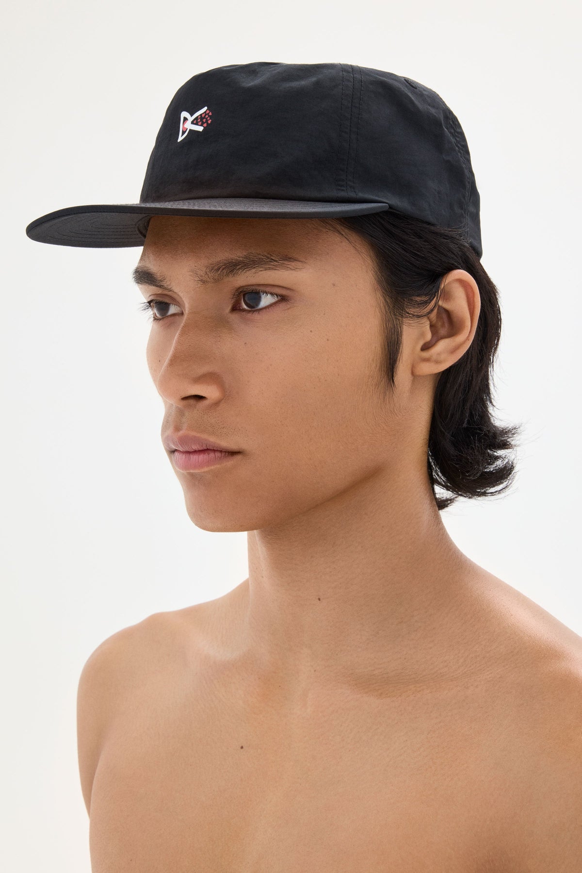 District Vision Paneled Nylon Hat Symbol Black