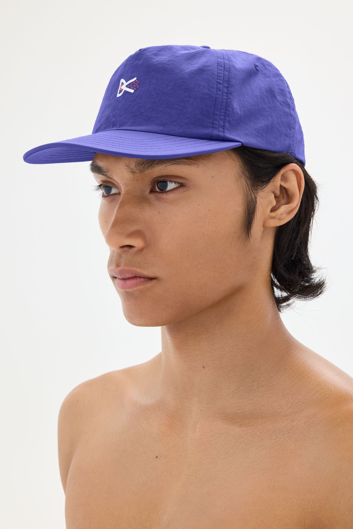 District Vision Paneled Nylon Hat Vibrant Lilac