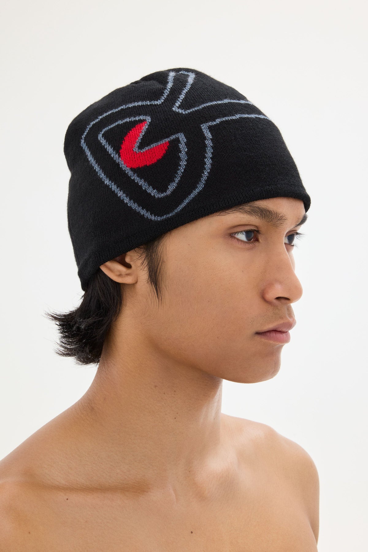 District Vision Merino Wool Beanie Black/Red