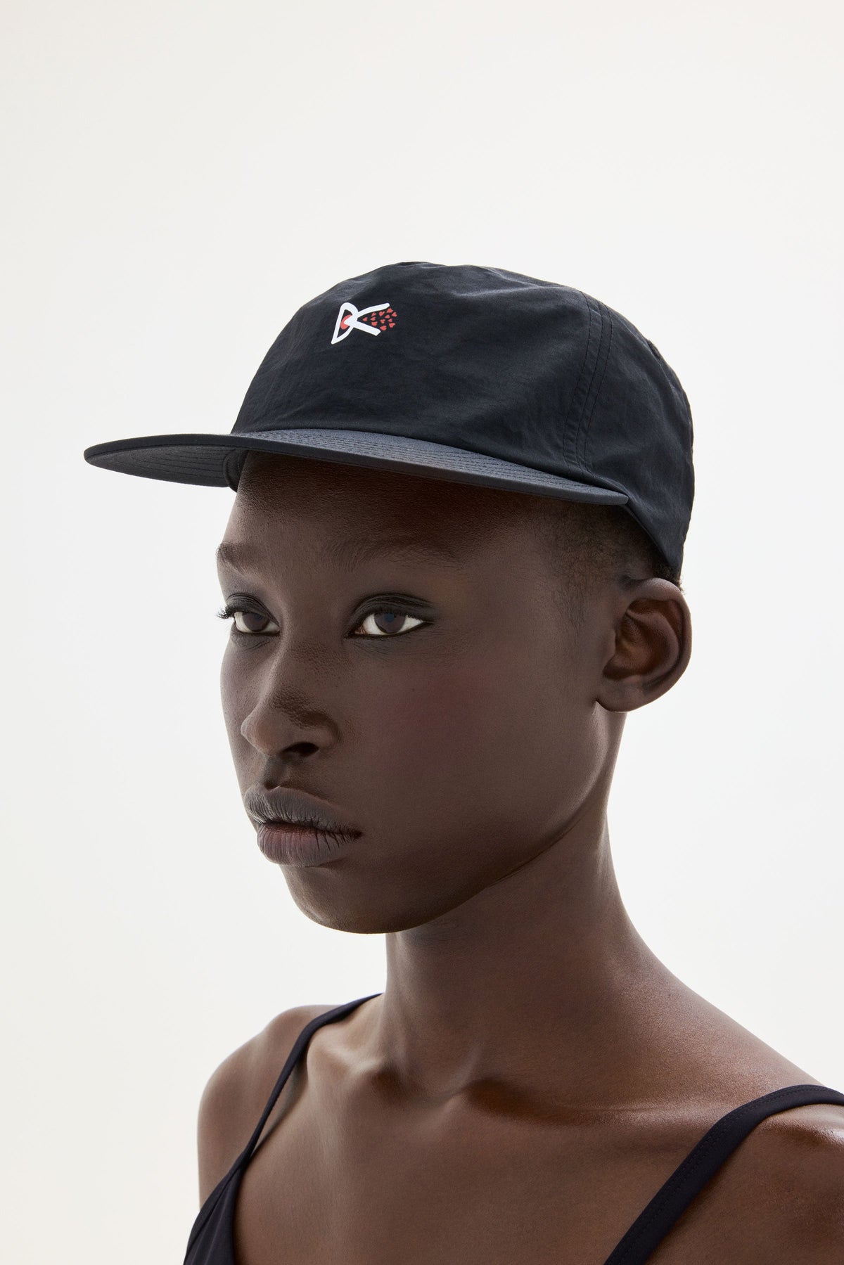 District Vision Paneled Nylon Hat Symbol Black