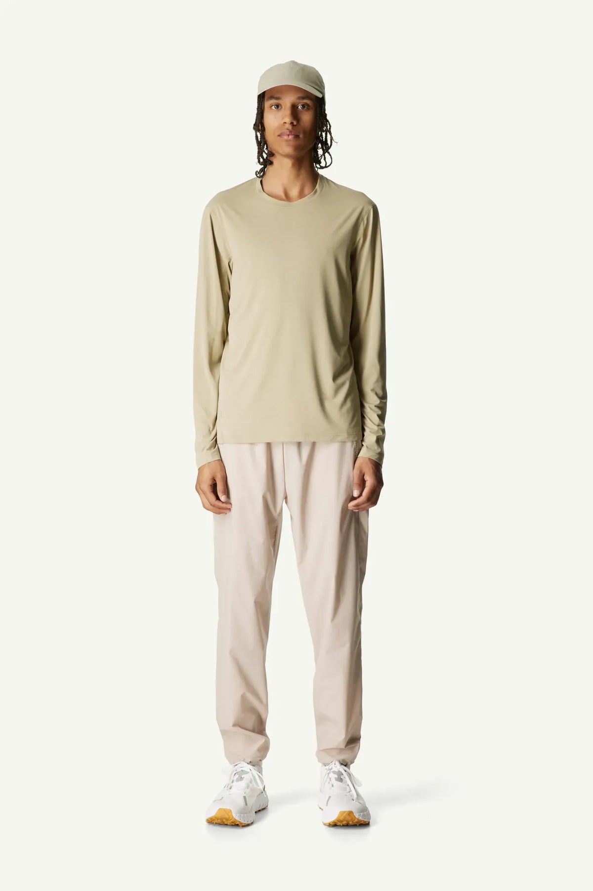 M's Pace Air LS Tee Powder Green