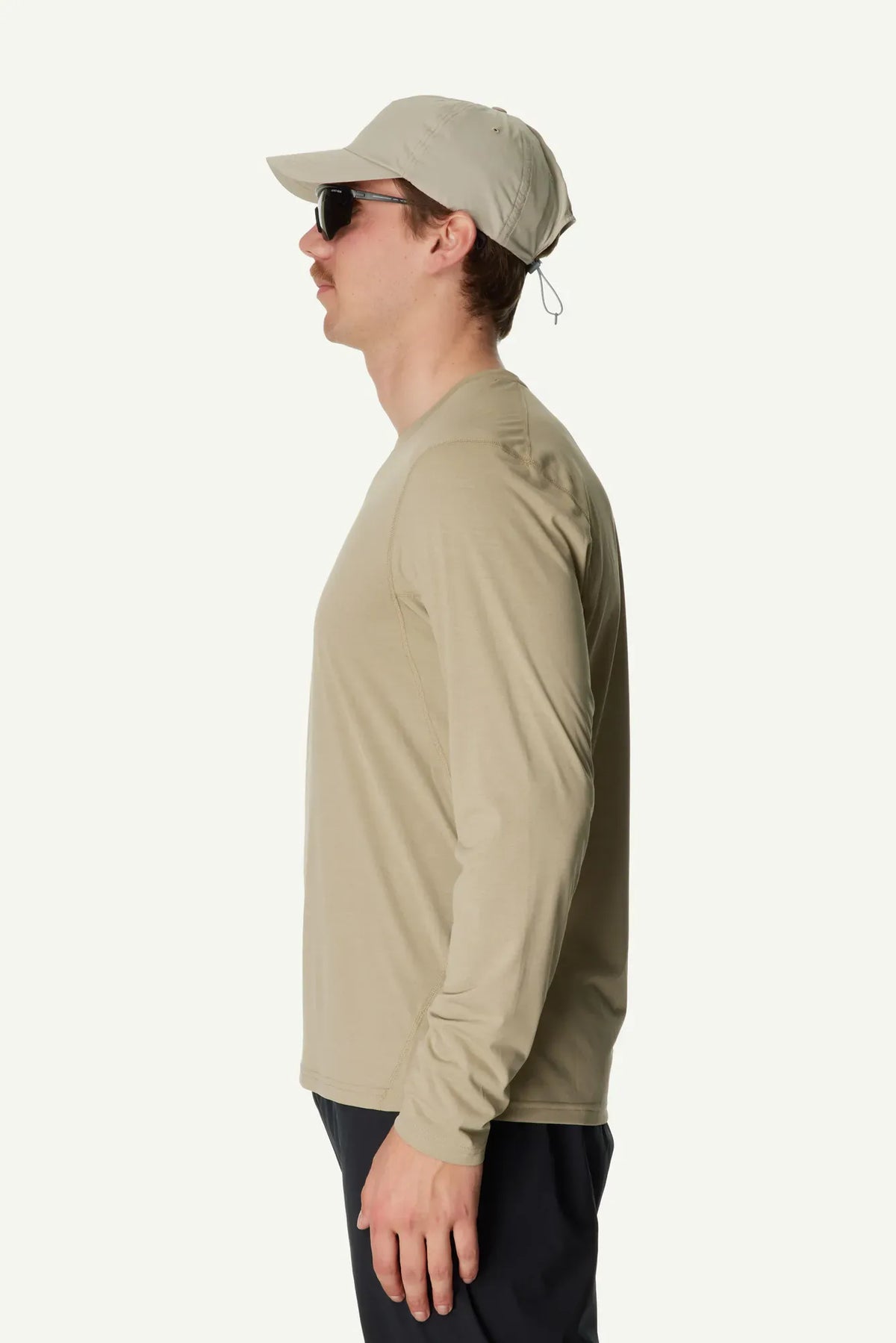 M's Pace Air LS Tee Powder Green
