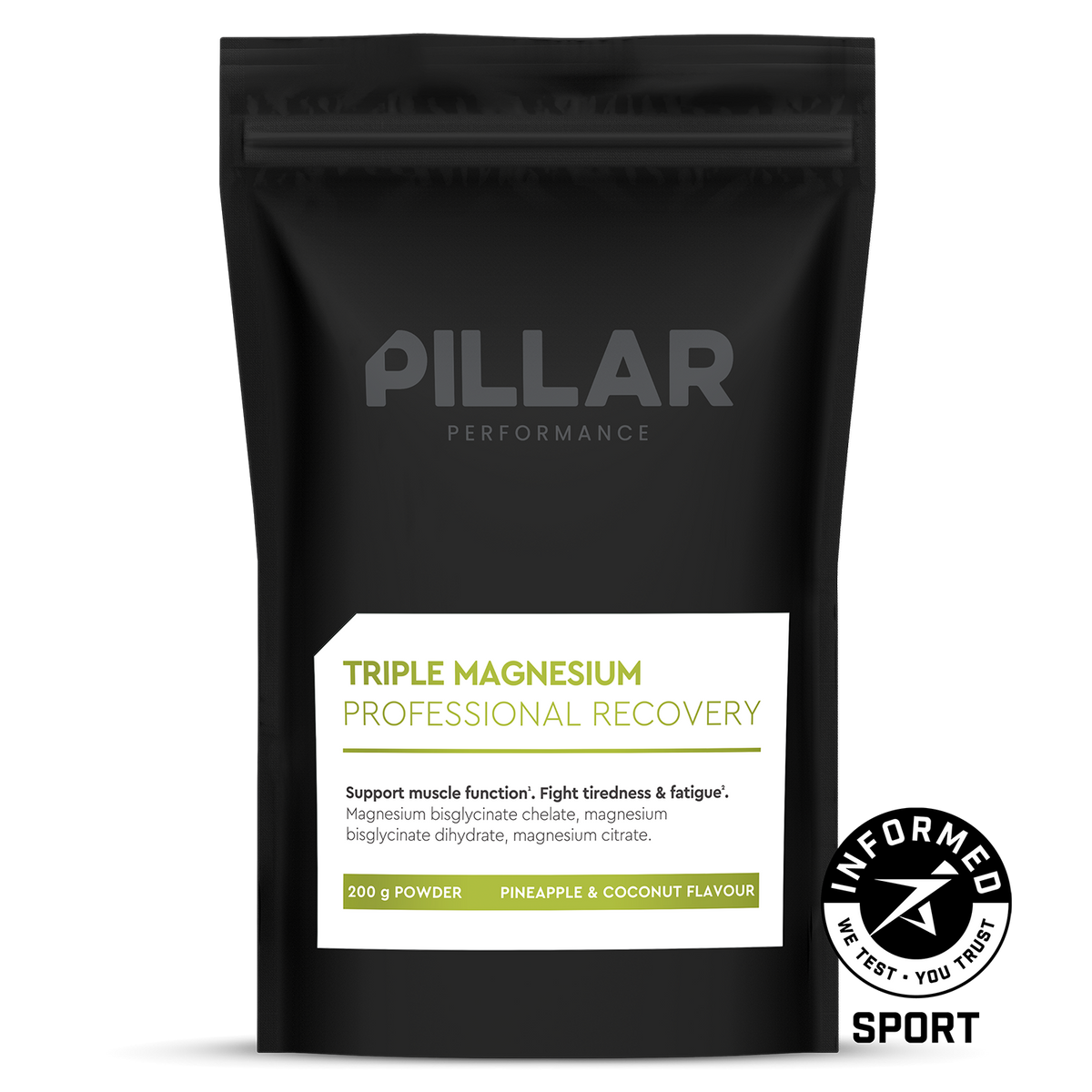 PILLAR Triple Magnesium Powder Pineapple Coconut