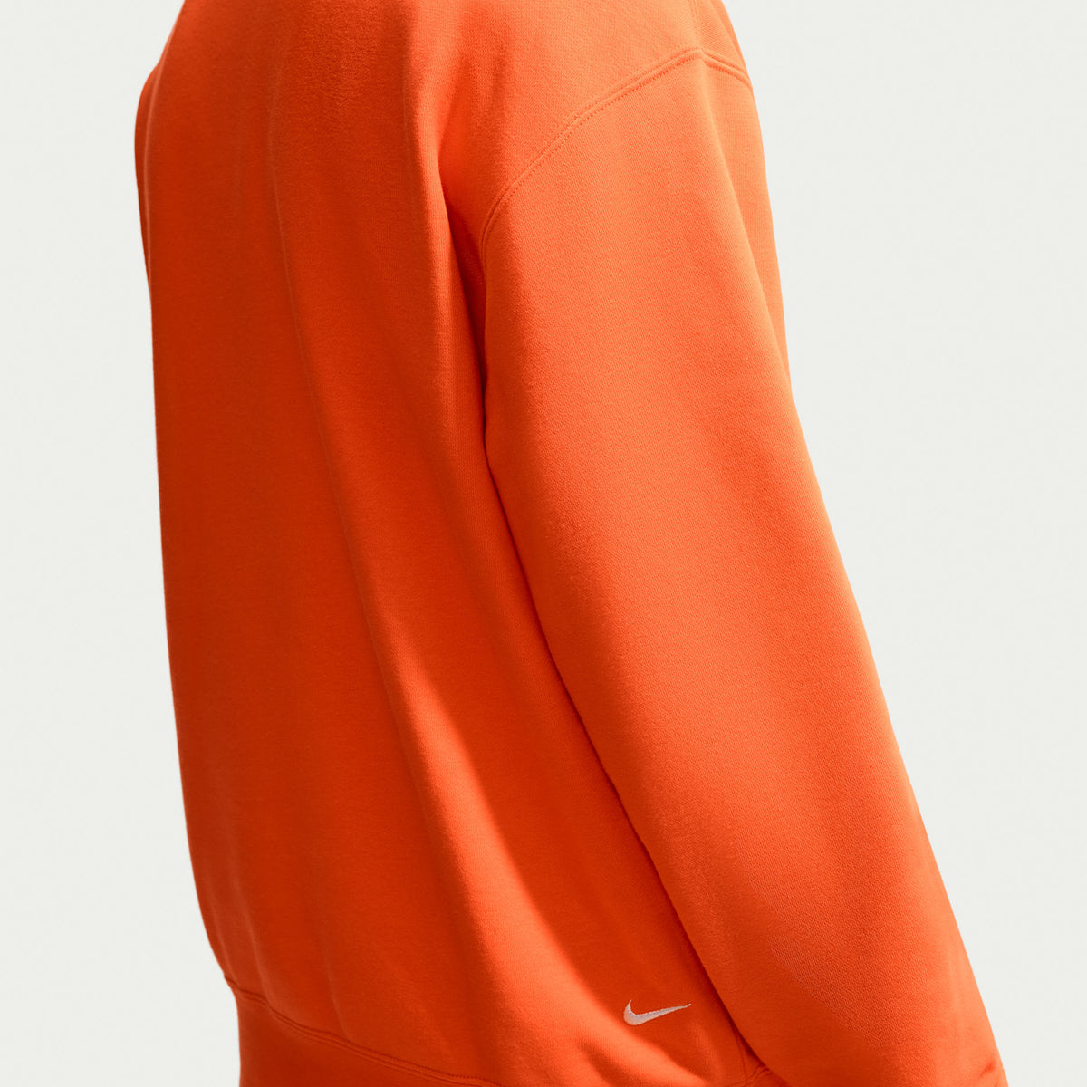 ACG Tuff Fleece Men's Dri FIT Crew Neck Sweatshirt in Safety Orange/White