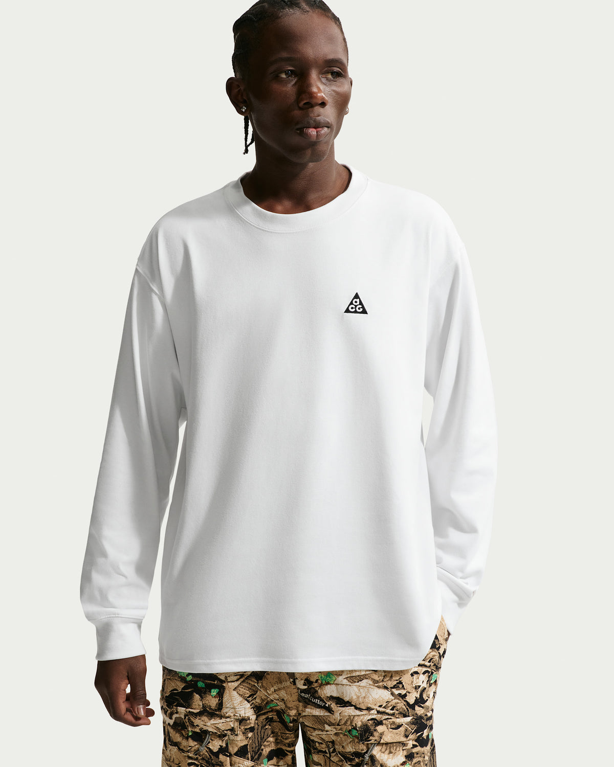 ACG Men's Long Sleeve T Shirt in Summit White