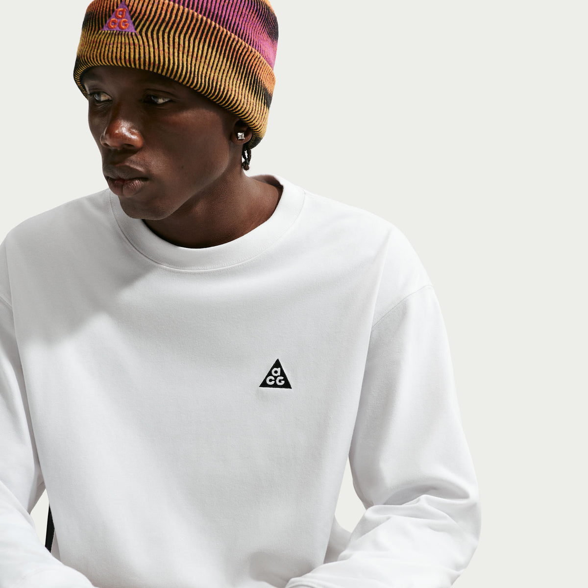 ACG Men's Long Sleeve T Shirt in Summit White