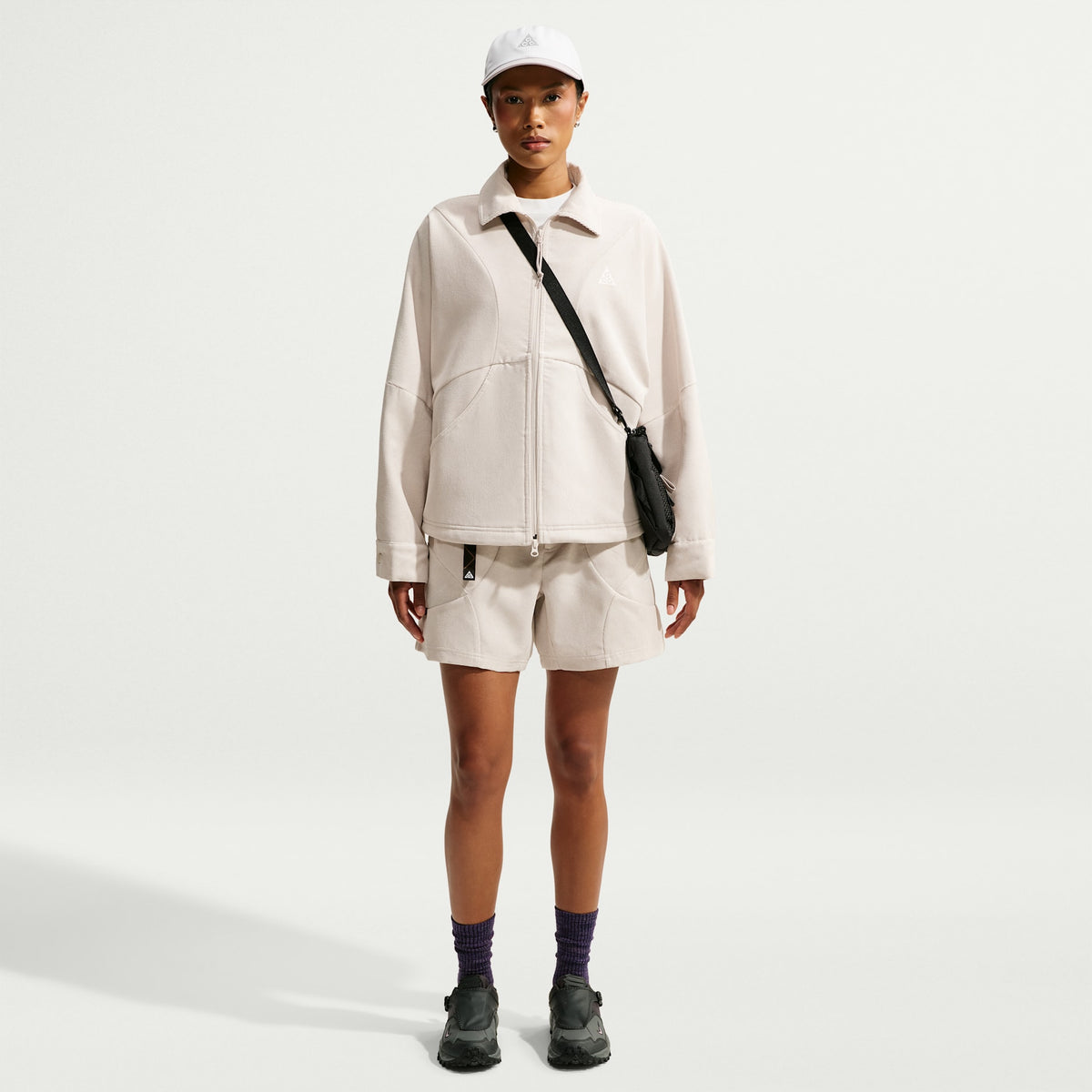 ACG Dolomiti Corduroy Jacket in Light Orewood Brown/Light Crimson/Summit White