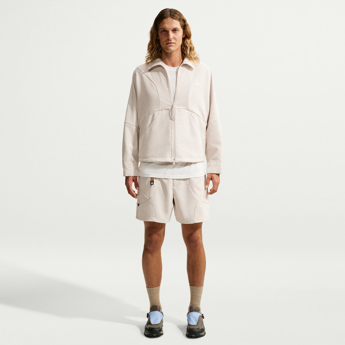 ACG Dolomiti Corduroy Jacket in Light Orewood Brown/Light Crimson/Summit White