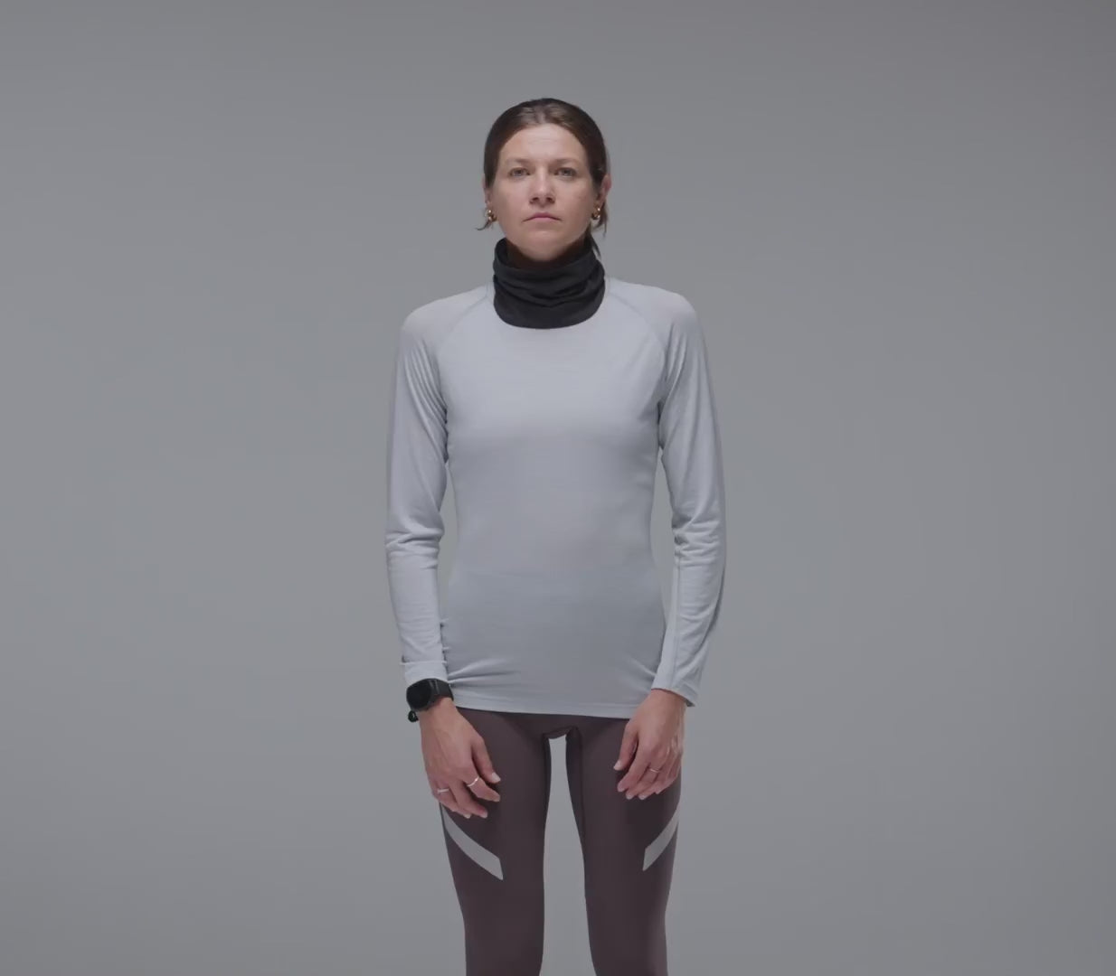 LS Merino Silk Base Layer Women's - Grey