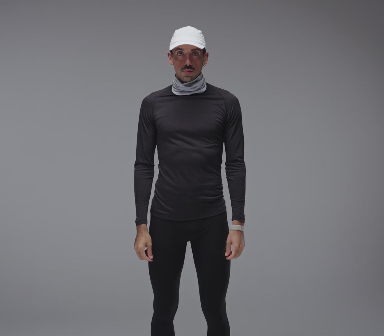 LS Merino Silk Base Layer Men's - Dark Grey