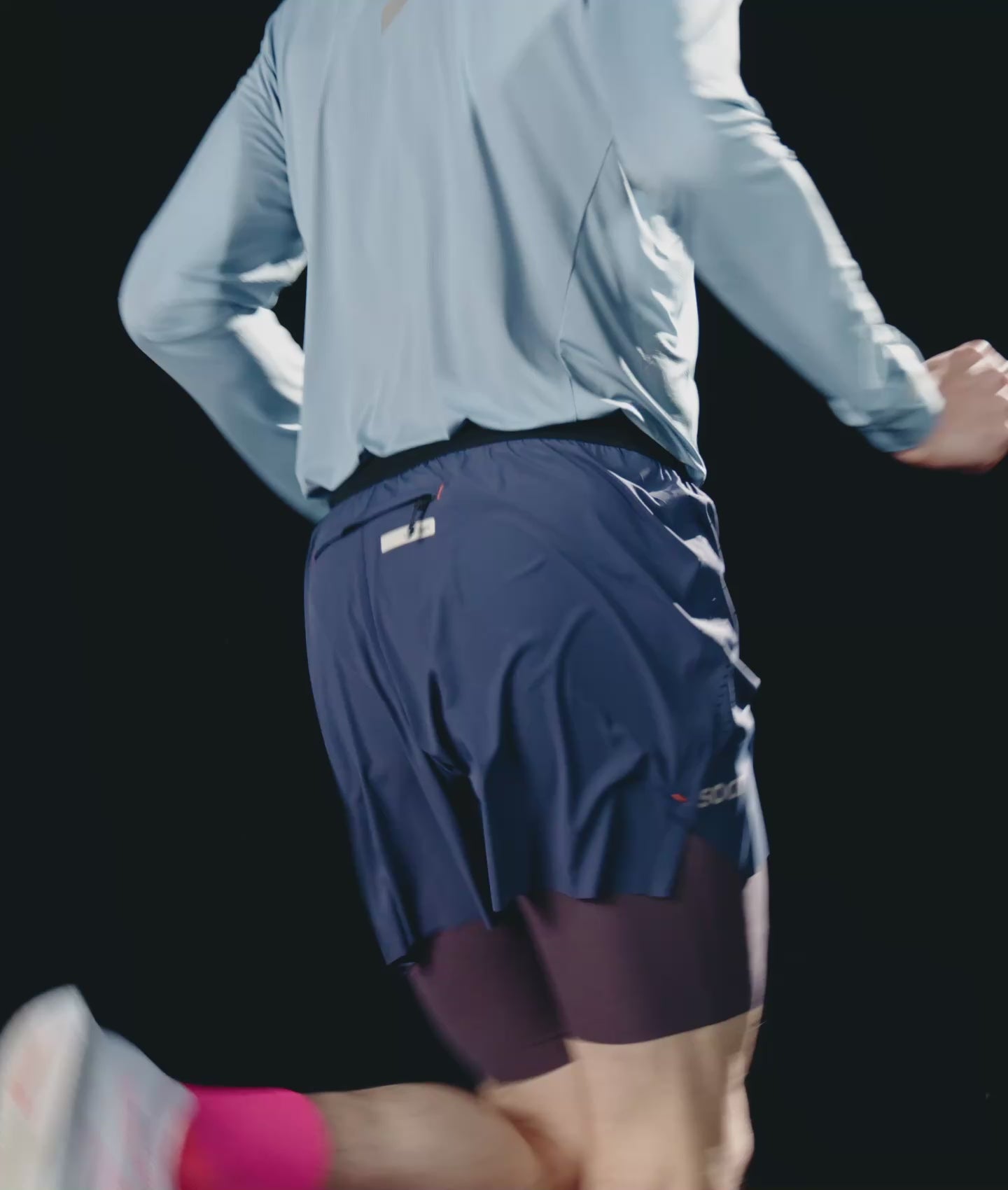 Dual Run Shorts Men's - Light Grey
