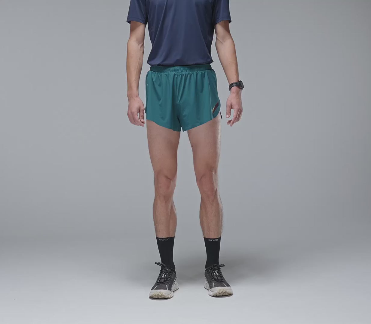 Split Shorts Herren - Dunkeltürkis