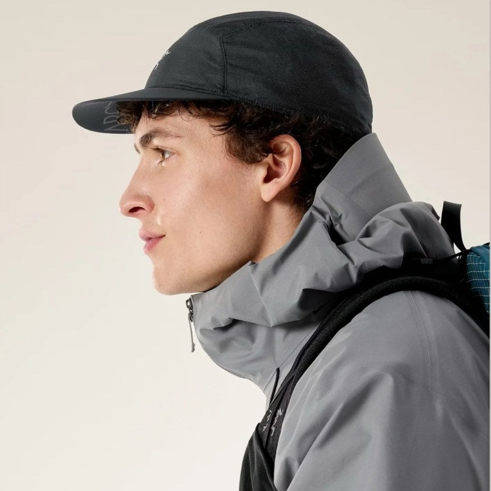 Arc'teryx Aerios 5 Panel Cap Black/Arctic Silk Running Cap – Run